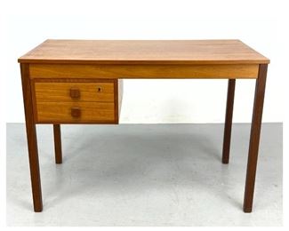 Lot 1286 DOMINO MOBLER Danish Teak Modern Desk. Label. 