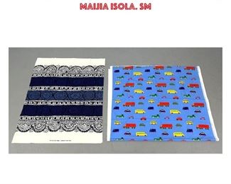 Lot 1314 2pcs Marimekko Fabric. Suomi Finland. Dombra, pikku Bo Boo. Katsuji Wakisaka 1975, Maijia Isola. Sm