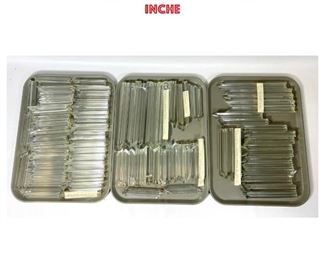 Lot 1320 Lot Camer Venini Style Chandelier Prisms. Tall are 11 inches, medium are 8 inches, small are 6 inche