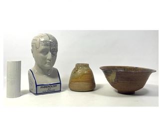 Lot 1359 Modernist Pottery and porcelain Lot. Rosenthal, Art Pottery, bust. 