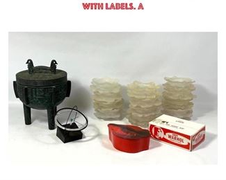 Lot 1378 Collection Mixed Modern Design Lot. 12pc DOROTHY THORPE Floral Form Petal Bowls Some with labels. A