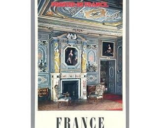 Lot 1415 LOIRE, FRANCE Travel Advertising Poster. Photographic Image of Cheverny Chateau. Printed in France. 