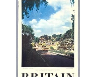 Lot 1441 BRITAIN Travel Advertising Poster. Kingsnorth Gardens, Kent. Printed in G.B. 