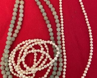 Stone Pearl Necklaces Bracelets