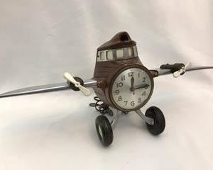 Mid Century Plane Clock