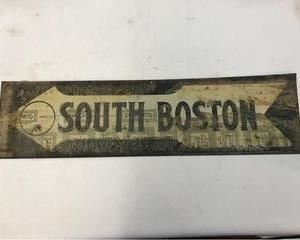 NOS Metal South Boston Double Sided Street Sign