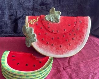 Vintage Watermelon Dishes