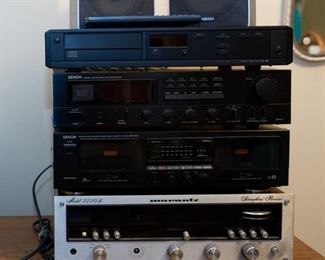 Electronics including Marantz