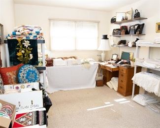 Incredible Linens and Textiles, Quilts, Piano Shawls