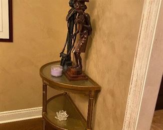 Painted Gold and mirrored table