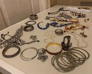 I know you want to dig through this!! So fun! True tradional dress bracelets and headbands, rich with color and class. 