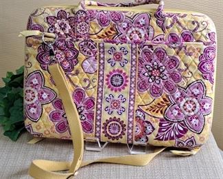 Beautiful Vera Bradley Computer Case W/ Strap