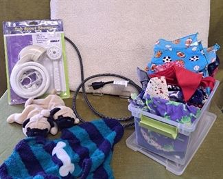 Heated Pet Bed, Pet Shower, Sweater, Beanies And A Ton Of Doggie Bandannas