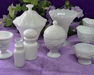 Sweet Vintage Milk Glass Collection