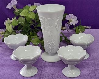 Vintage Milk Glass 