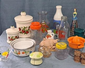 A Large Assortment Of Glass And Collectibles