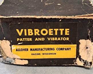 Vintage Vibroette Patter And Vibrator 1950's