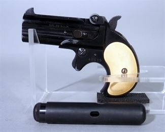 EIG .22 SLLR 2-Shot Derringer Pistol SN# 43515, Made In Germany, With Cleaning Kit Capsule
