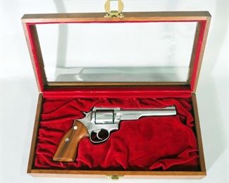 Ruger GA-36 .357 MAG 6-Shot Revolver SN# 161-24758, Golden Ann. FBI National Academy 1935-1985 With Key And Letter, In Presentation Box
