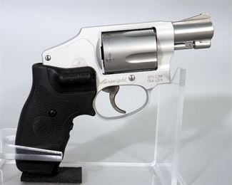 Smith & Wesson 642-2 Airweight .38 S&W SPL+P 5-Shot Revolver SN# DCX0846, Crimson Trace, Paperwork, In Hard Case
