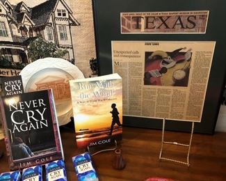 Two of the books by Jim Cole.