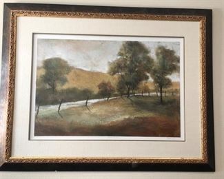 Framed print titled "Rural Path"