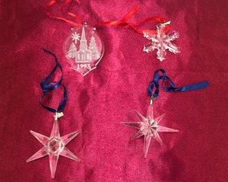 SWAROVSKI CRYSTAL CHRISTMAS ORNAMENTS