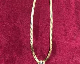 STUNNING! "CHRISTIAN DIOR" art deco necklace!