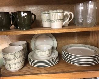 Johnson Brothers "Basket Weave" dinnerware set