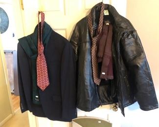 Mens jackets and scarves