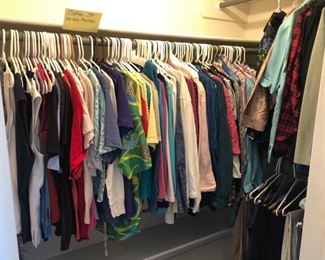 closet full of nice womens clothing