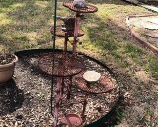 Lots of outdoor iron decor