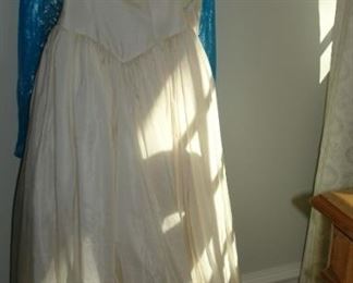 Silk Wedding Dress / Made in Paris, France   Vail included.