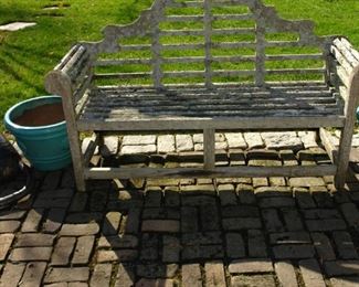 Pair of Weathered Teek Benches