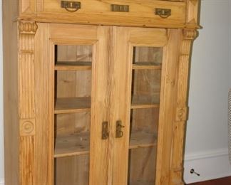 Antique English Pine Bookcase