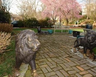 Bronze Lions by Pierre Jules Mene - You can research and price them at World of Bronze. They originally retailed for over $5,000 each