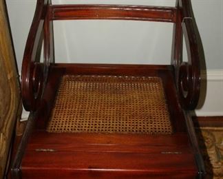 Library Chair with French Cane Seat