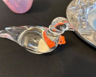 Baccarat Crystal Duck