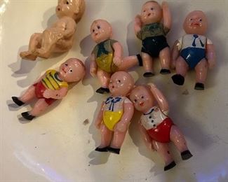 1950's Jointed Dollhouse Babies