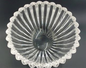 Tiffany & Co. Crystal Heart-Edge Bowl