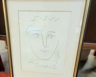 Picasso “Pour Robie” Lithograph