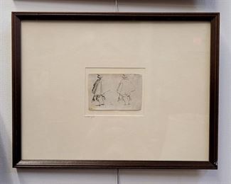 Jacques Callot (1592-1635, France) Small Etching “The Cape”