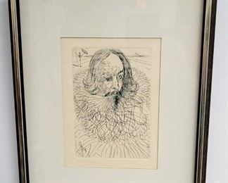 Salvador Dali “Cervantes” Lithograph