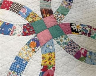 Double Wedding Ring Quilts and others, including applique & baby quilts. 