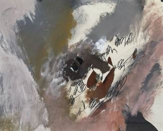 Mixed Media Abstract, Signed 1984
