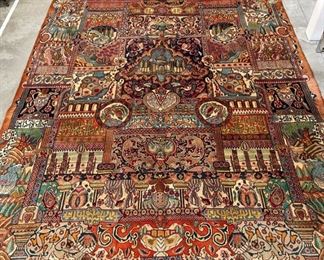 Hand Knotted Iran Kashmar Rug (12’6” X 9’8”)