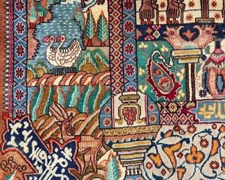 Hand Knotted Iran Kashmar Rug (12’6” X 9’8”)