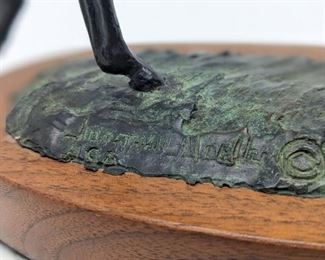 J. Moeller Bronze Colt “Stretch” Sculpture