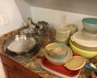 Vintage Tupperware and Chocolate Molds