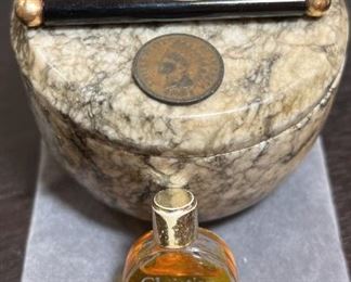 1901 Coin, Perfume, Vintage Clip Sterling Cuticle Tool